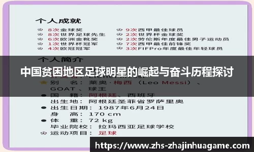中国贫困地区足球明星的崛起与奋斗历程探讨